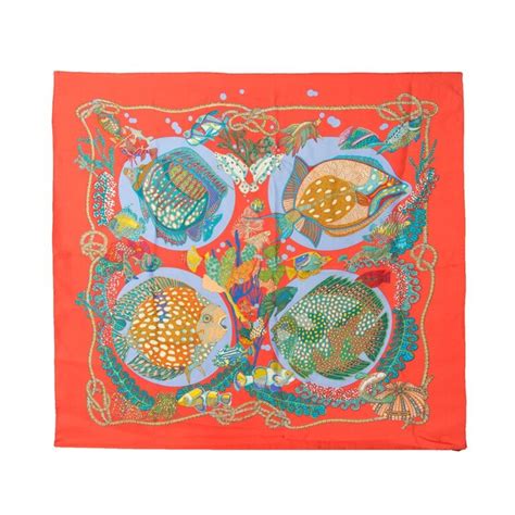 Hermes Fish Scarf 